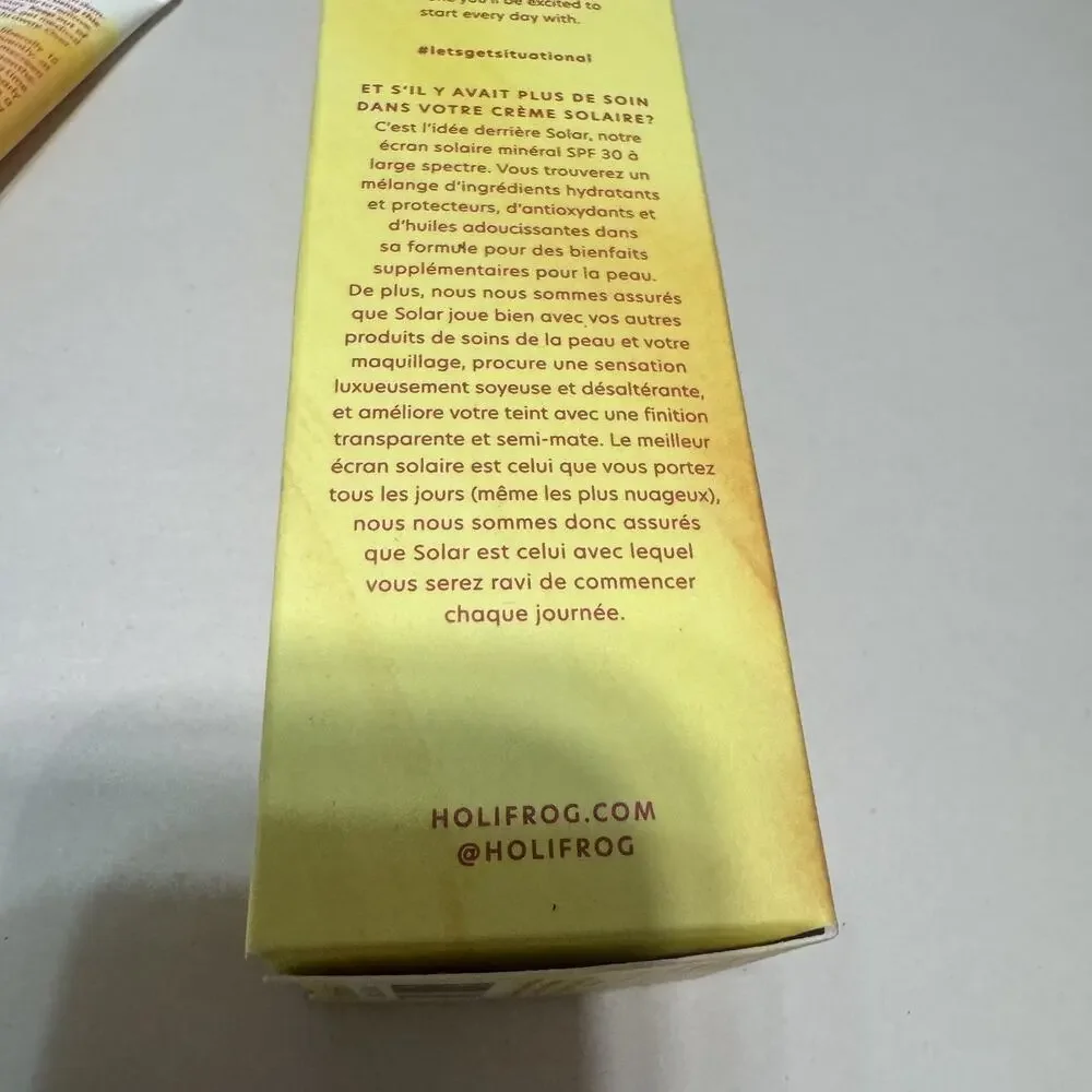 HOLIFROG Solar Daily Mineral Sunscreen/SPF 30/2floz Exp6/2027‎ NIB